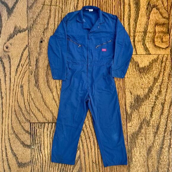 Vintage 80’s Dickies Work Wear Mechanics Coveralls - Picture 1 of 8